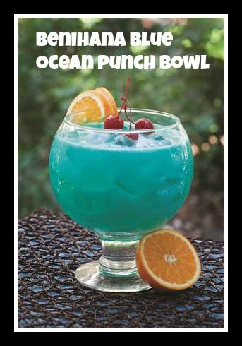 benihana punch|Benihana Blue Ocean Punch Bowl Recipe